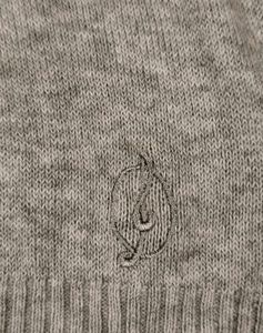 Gray V-Neck Sweater
