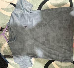 Men's blue Geometric Pattern T-Shirt