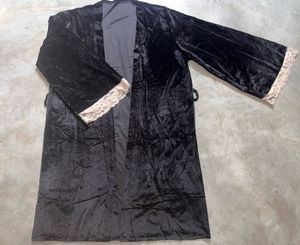 The "Noir Elegance" Satin and VelvetLoungewear set