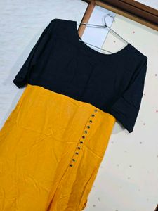 Stylish Two-tone Kurta 💛🖤