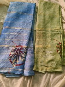 VINNER Prince 2 Sarees - Blue &amp; Green