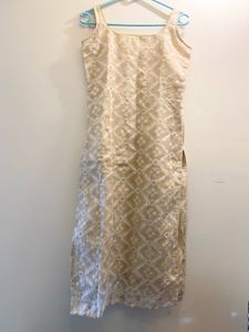 Elegant Beige Kurta Set with Dupatta