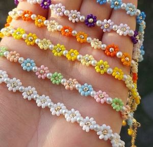 Sunflower Beaded Bracelet Set - Pack Of 5
