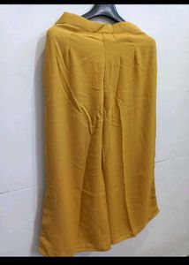 Mustard Wide-Leg Culottes