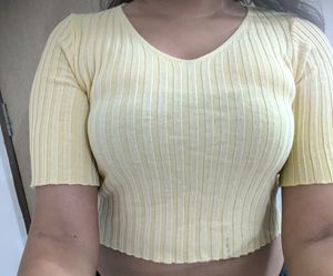 Yellow Crop Top
