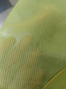 Vibrant Green Saree with Floral Border