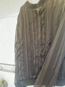 Sheer Black Bomber Jacket