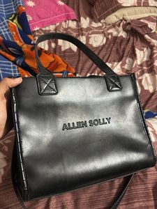 Allen Solly Black Tote Bag