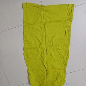 Bright Yellow/ Green Spaghetti Strap Cotton Slip