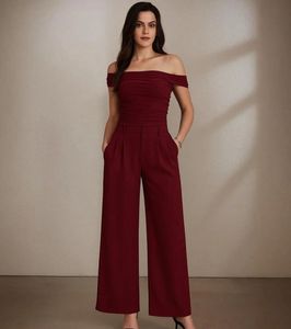 Chic Off-Shoulder Top &amp; Wide-Leg Pants Set