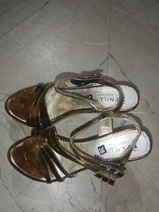Gold Wedge Heels