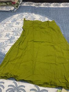 Olive Green Ethnic Skirt