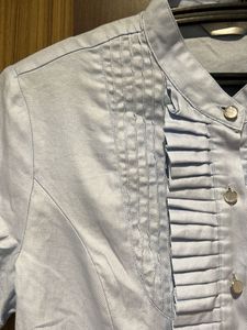 Ruffled Short Sleeve Blouse