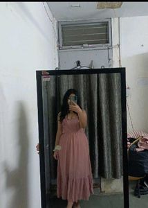 Dusty Rose Classic Date Dress