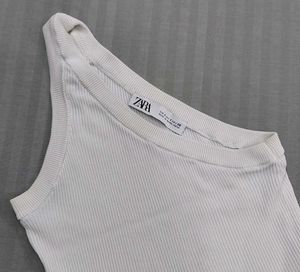 One-Shoulder Ribbed Tank Top