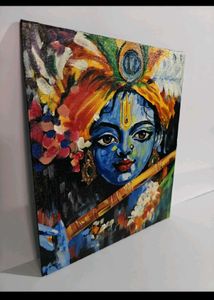 krishna acrylic painting on canvas