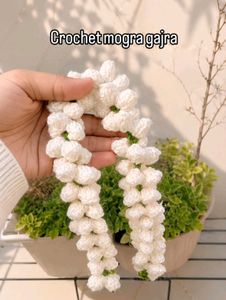 Handmade Crochet Mogra Gajra