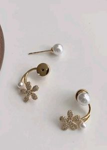 Studded Flora 2-1 Earrings