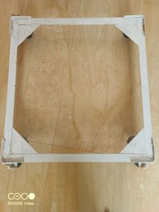 Iron Washing Machine Stand with Wheels