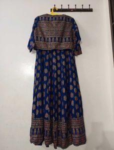 Navy Blue Floral Maxi Dress 💙