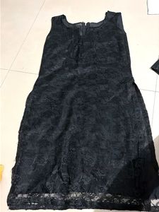 Elegant Black Lace Kurta