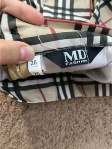 Checkered Pleated Mini Skirt