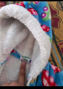 Cozy Blue Car Fleece Hooded Jacket
