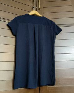 Navy Blue Tunic Top with Sequins