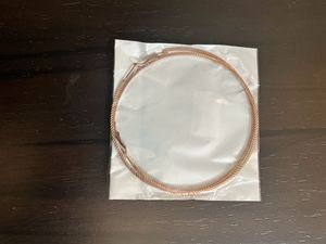 Rose Gold Big Hoops.