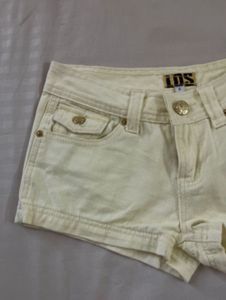 Butter Yellow Denim Shorts