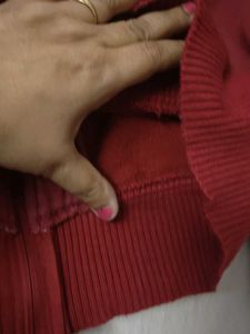 Maroon Zip-Up Jacket