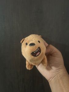 We Bare Bears Brown Grizzly Bear Plush Bag Tag