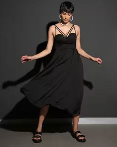 bust padded Midi Dress