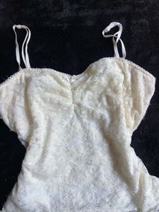 White Lace Camisole Top