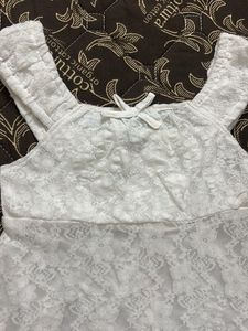 Elegant White Lace Dress