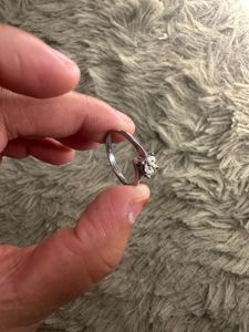 Sparkling Silver Diamond Ring