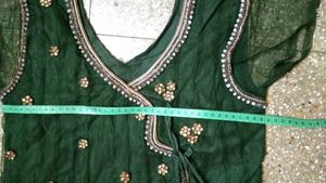 OFFER🔥💚Emerald Green Embellished Ethnic Anarkali