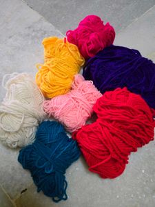 Assorted Yarn Skeins for Crafts