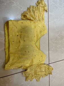 Designer Crop Top &amp; Skirt Set