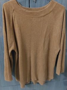 Tan Knit Sweater - Comfortable &amp; Stylish