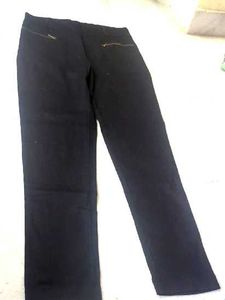Chic Black Zip Detail Pants