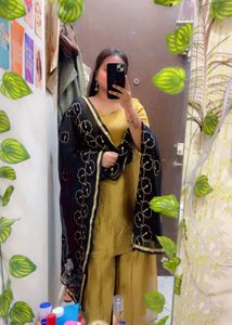 Elegant Mustard Kurta Set with Dupatta