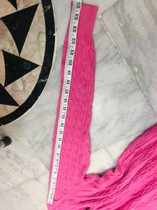 U.S. Polo Assn. Pink Cable Knit Sweater
