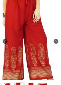 Plazzo pant with gold print