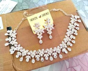 Austrian Diamond Rose Gold Plated Choker..