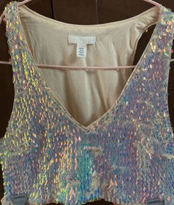 Sparkling H&M Sequin Top/blouse