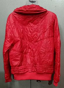 Red Quilted Padded Jacket