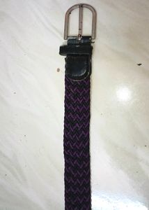 girls Stretchable braided cotton belt for ladies b