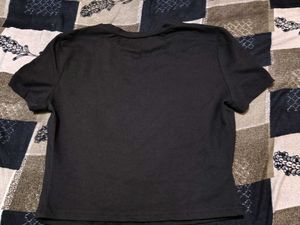 Black Floral Print T-Shirt