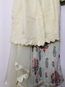 Embroidered Kurta Set with Dupatta